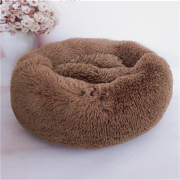 Round Long Hairy Autumn And Winter Nest Pad Cat Mattress by Amazing Pet Bargains
