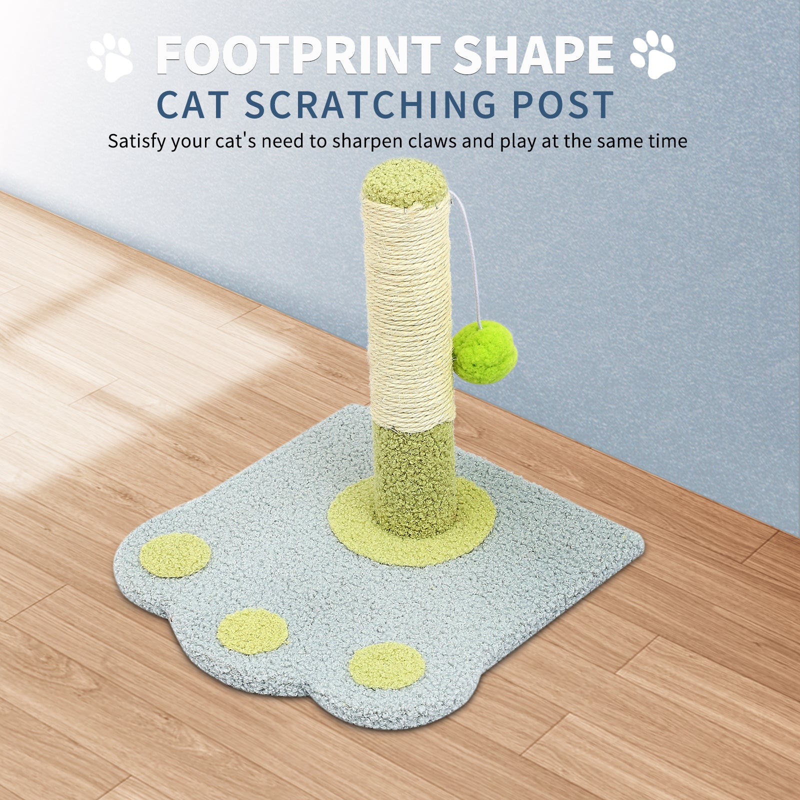 Footprints Cat Scratch Tower by VetsPetStore