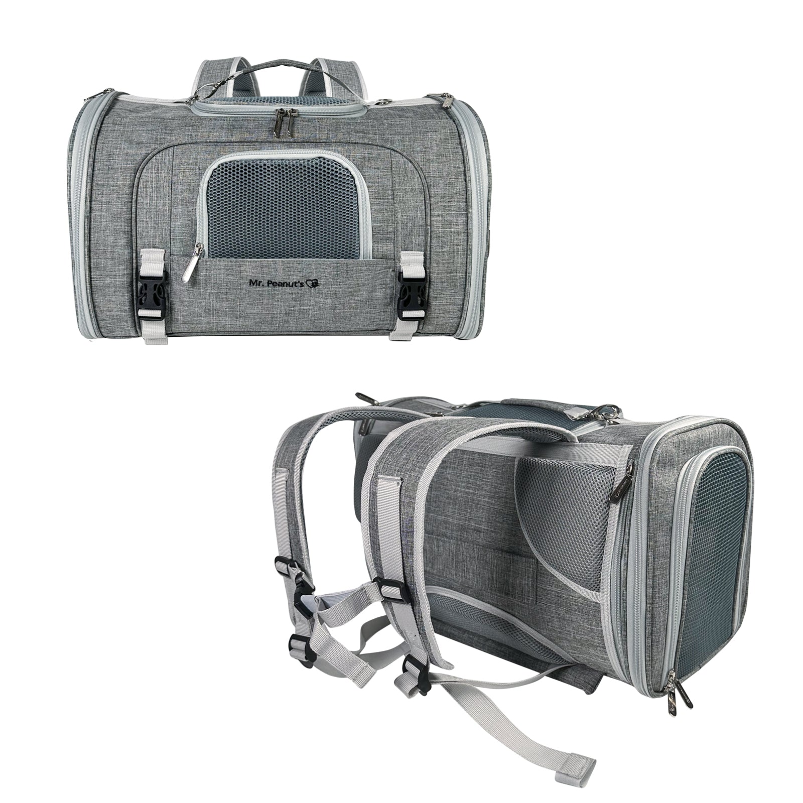 Mr. Peanut's Monterey Series Airline Compliant Horizontal Backpack Pet Carrier by Mr. Peanut's Pet Carriers