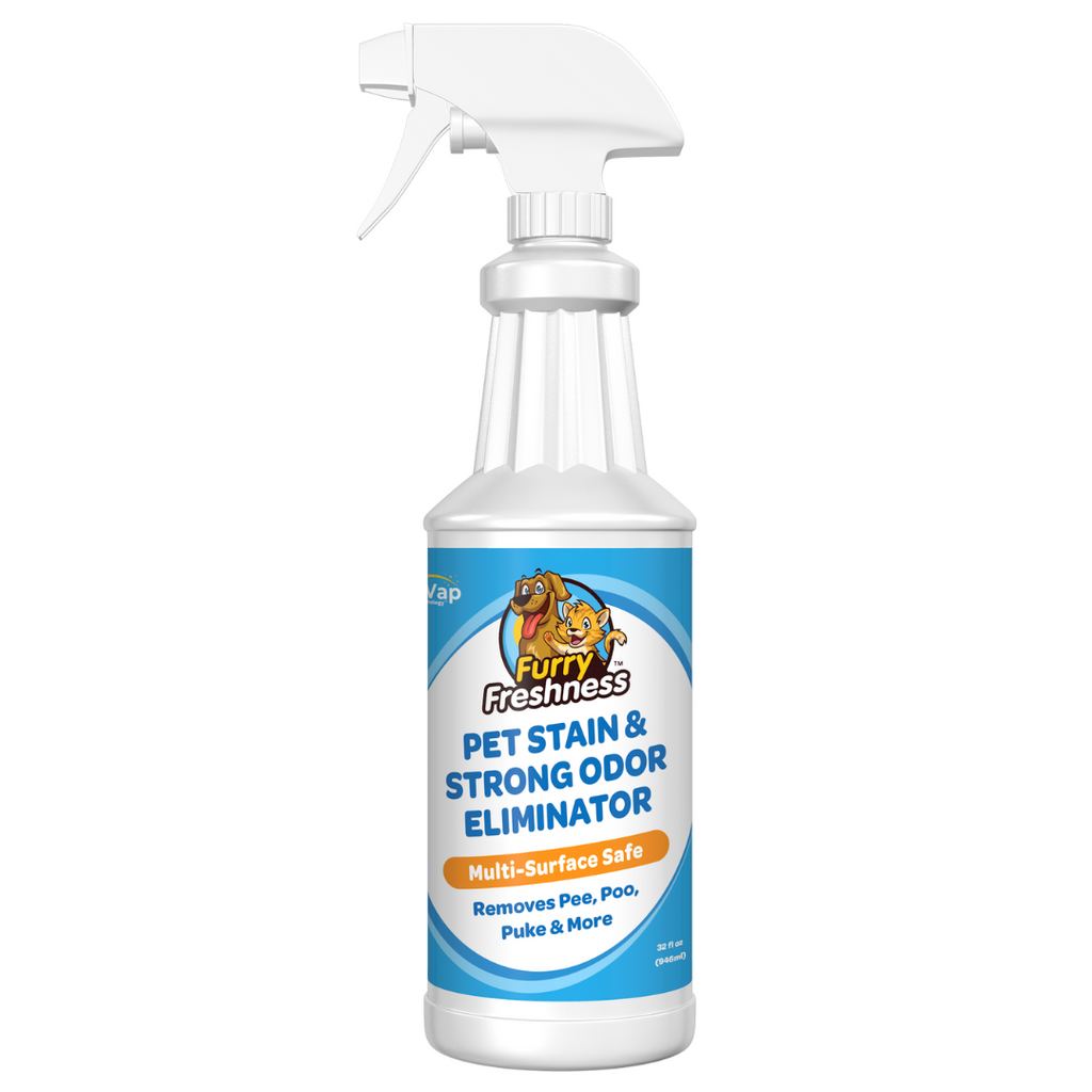 FurryFreshness Pet Stain & Odor Remover 32oz by FurryFreshness Premium Stain and Smell Remover