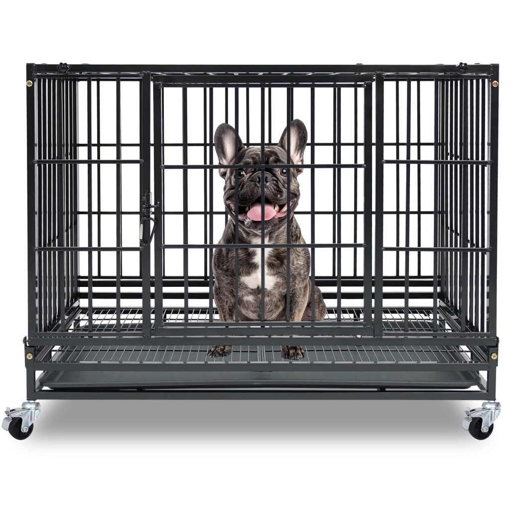 37" Stackable Heavy Duty Dog Kennel 371D04 by Homey Pet Official