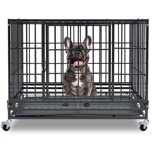 37" Stackable Heavy Duty Dog Kennel 371D04 by Homey Pet Official