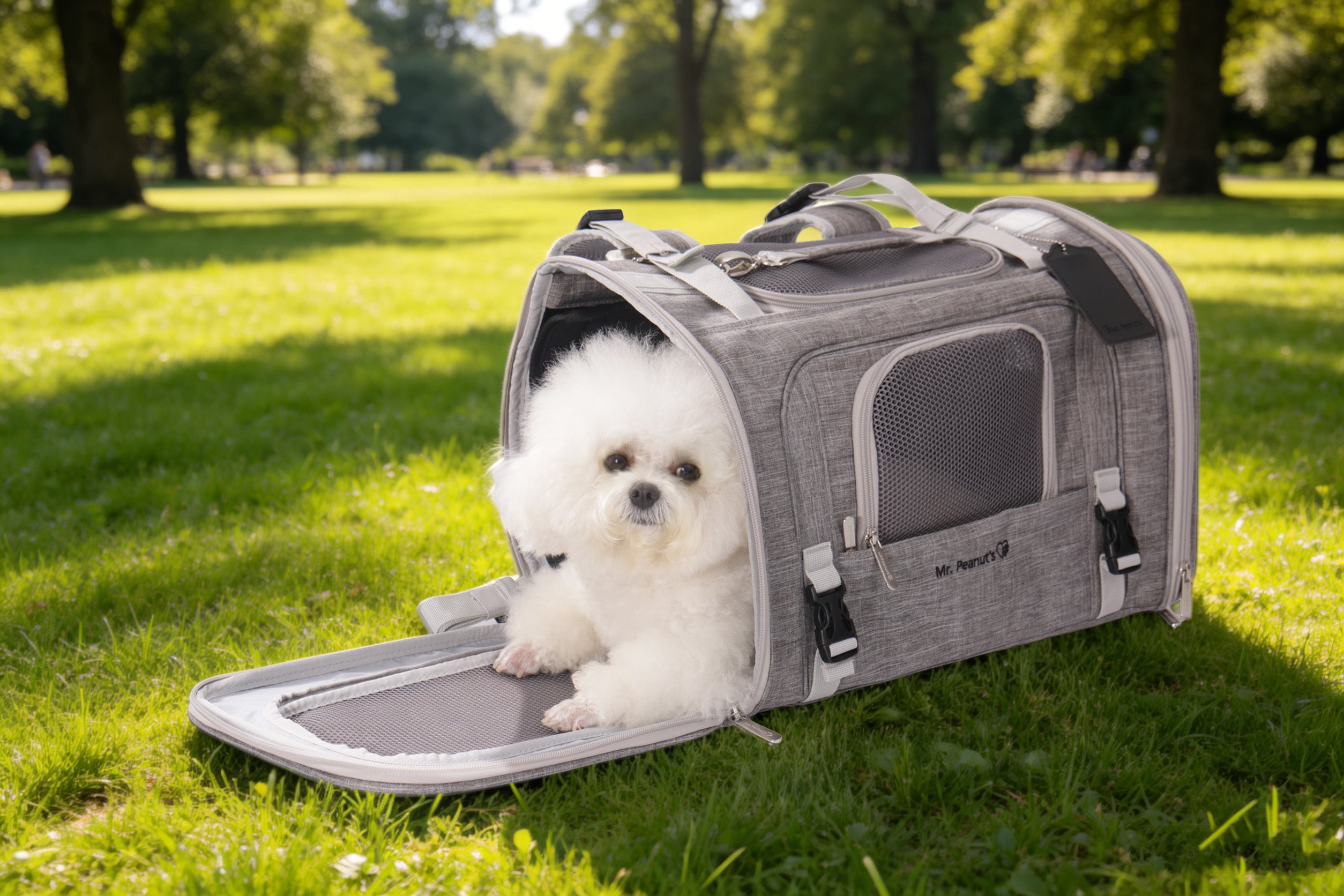 Mr. Peanut's Monterey Series Airline Compliant Horizontal Backpack Pet Carrier by Mr. Peanut's Pet Carriers