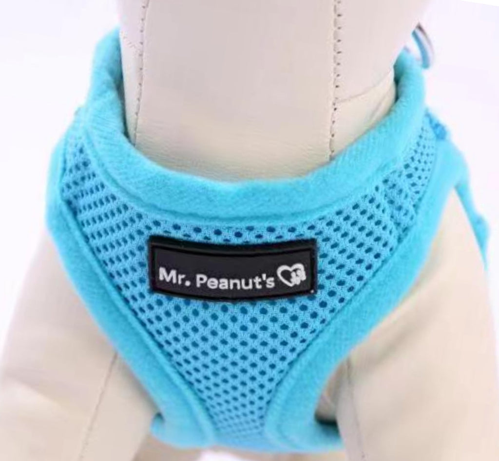 Mr. Peanut's PupTrek Soft Mesh Pet Harness with Matching Leash – Adjustable, Breathable, Choke-Free by Mr. Peanut's Pet Carriers