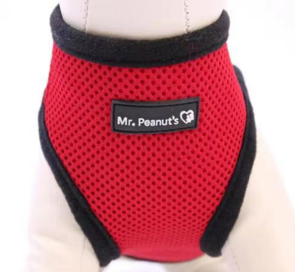 Mr. Peanut's PupTrek Soft Mesh Pet Harness with Matching Leash – Adjustable, Breathable, Choke-Free by Mr. Peanut's Pet Carriers