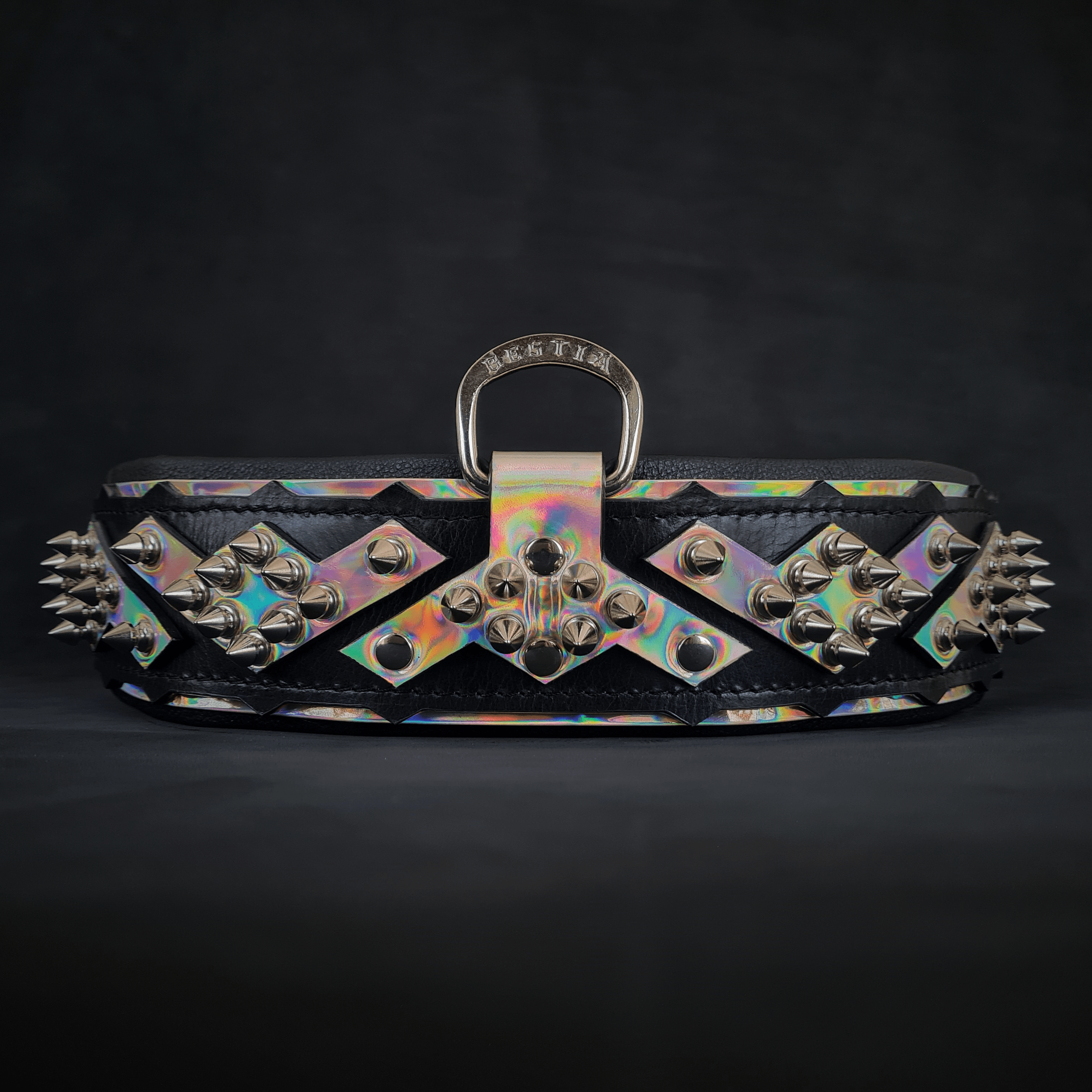 The ''Midas'' Collar Silver by Bestia Dog Gear