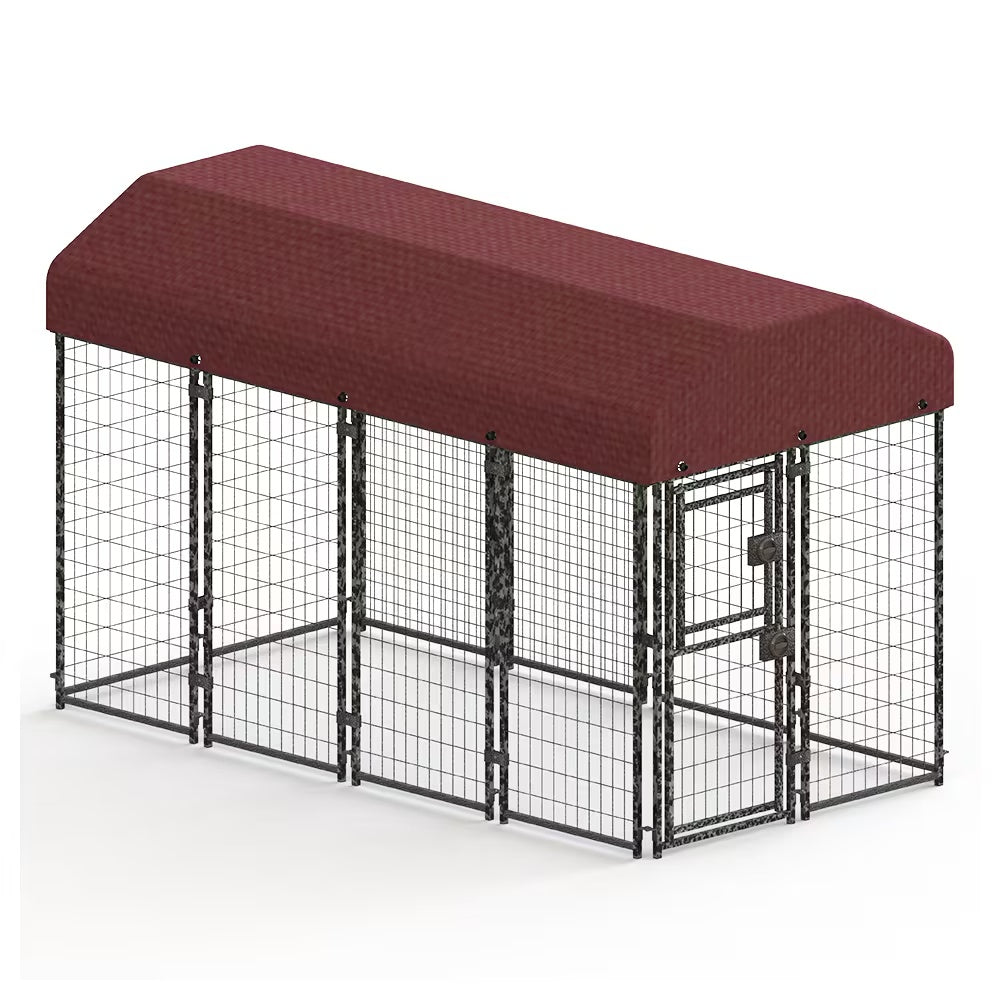 Outdoor Covered Dog Kennel by VetsPetStore