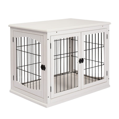 Small Kennel End Table With Two Open Sides And Lockable Door by Love My Pet