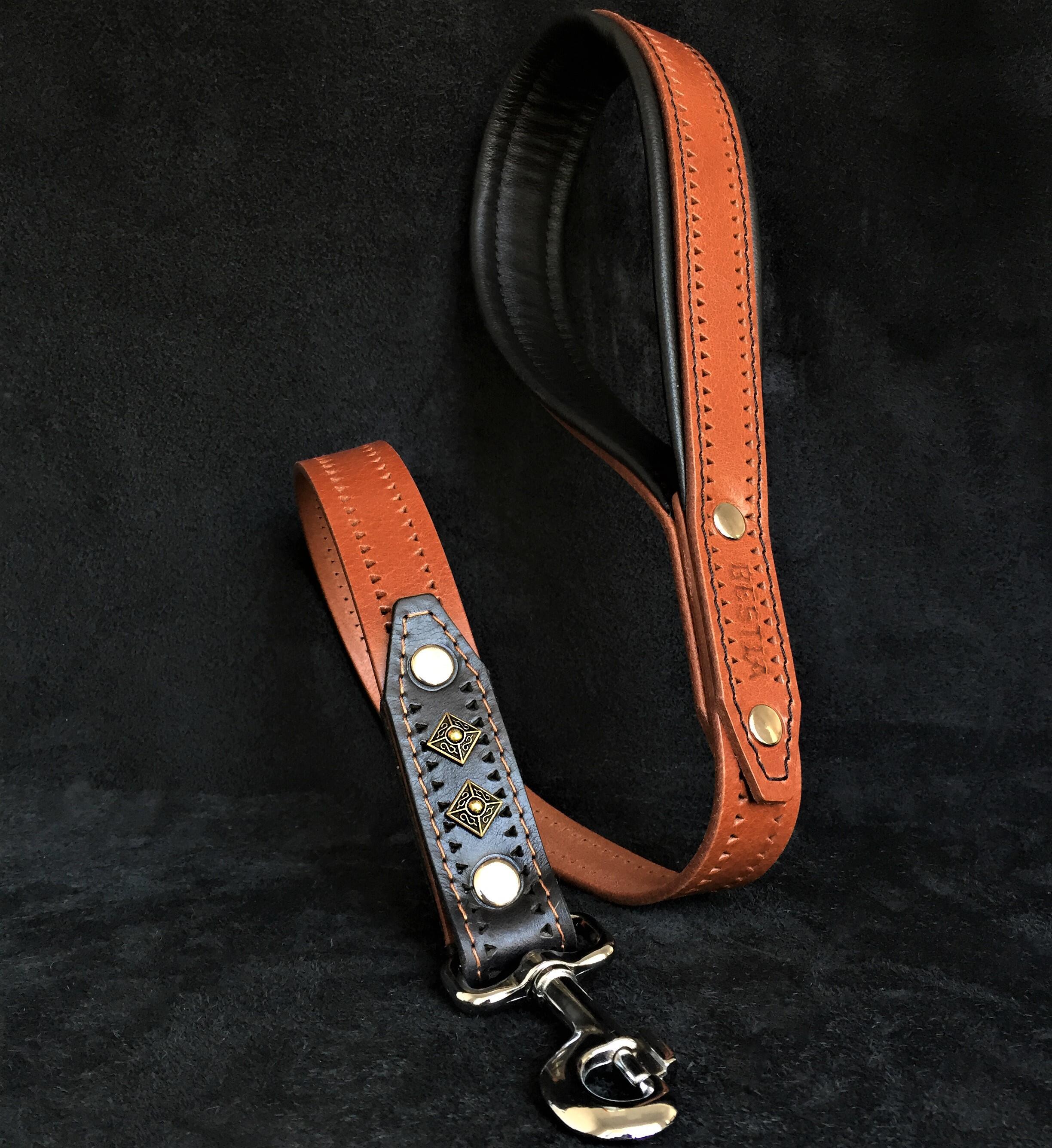the "Balteus" brown leash by Bestia Dog Gear