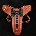 Bestia ''Bowtie'' leather harness by Bestia Dog Gear