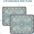 Qeils Washable Pee Pads For Dogs, 2 Pack 36x41 by Amazing Pet Bargains