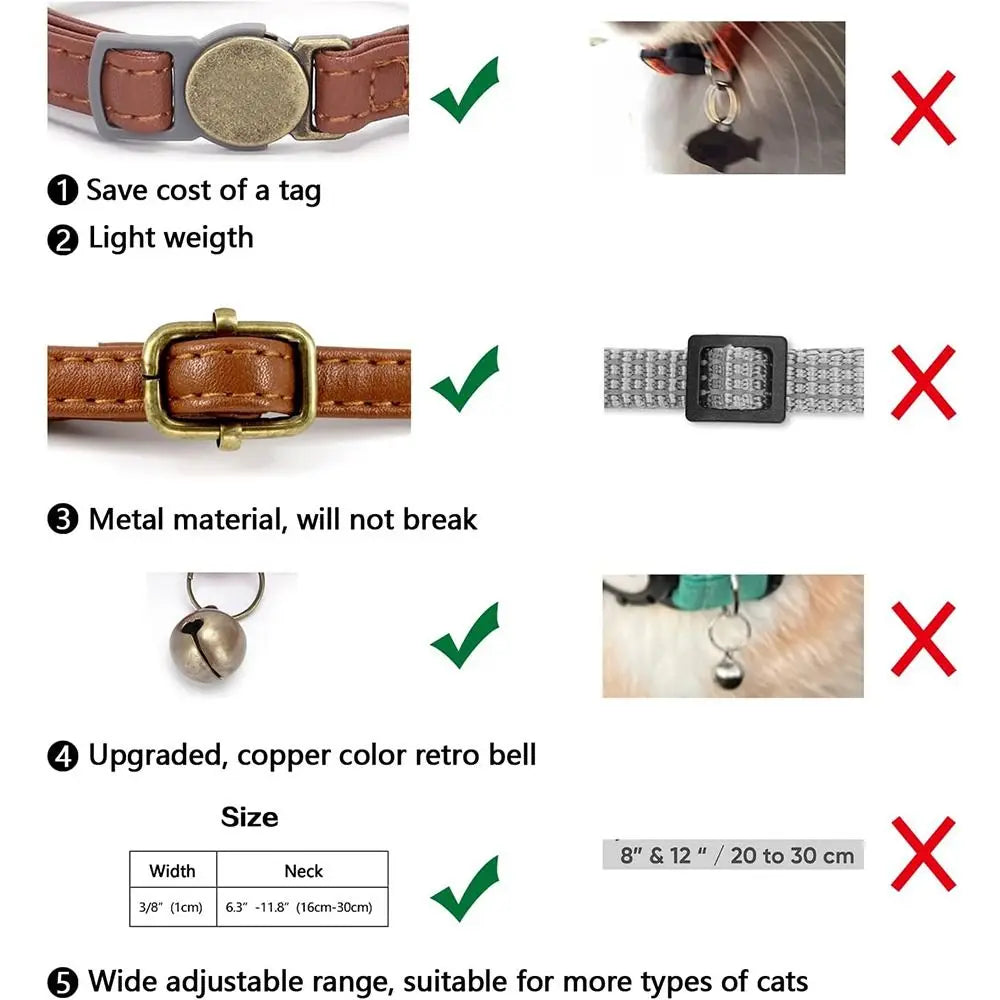 Fashion PU Leather Pet Collar by Love My Pet