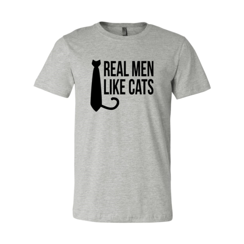 Real Men Like Cat T-Shirt by Furr Baby Gifts