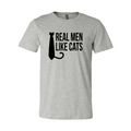 Real Men Like Cat T-Shirt by Furr Baby Gifts