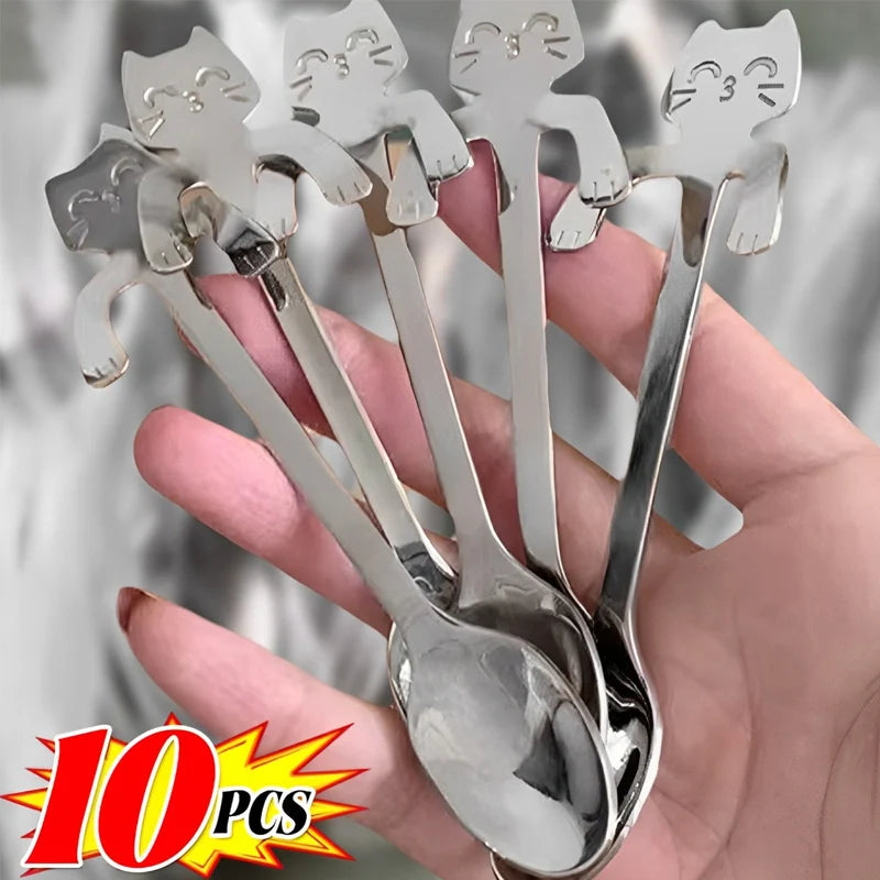 Stainless Steel Cat Coffee Spoon by Love My Pet