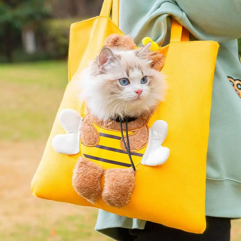 Cute Pet Shoulder Carrying Bag With Adjustable Hole by Love My Pet