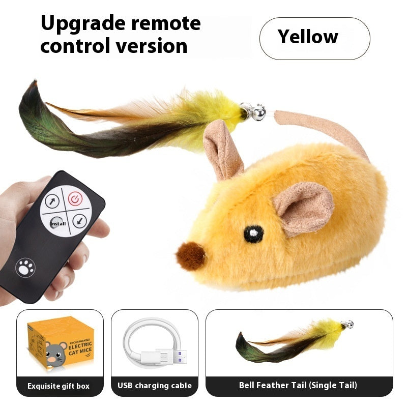 Intelligent Charging Simulation Electric Little Mouse Cat Teaser Toy by Amazing Pet Bargains