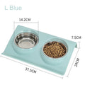 Stainless Steel Pet Double Bowl