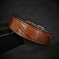 The "Korona" collar BROWN by Bestia Dog Gear