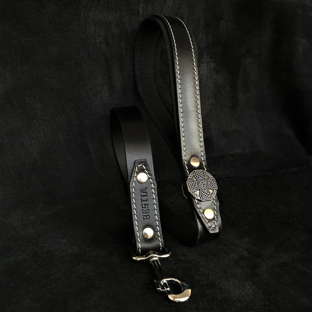 The "Maximus Silver" leash by Bestia Dog Gear
