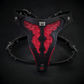 The ''Red Dragon'' harness Medium Size by Bestia Dog Gear
