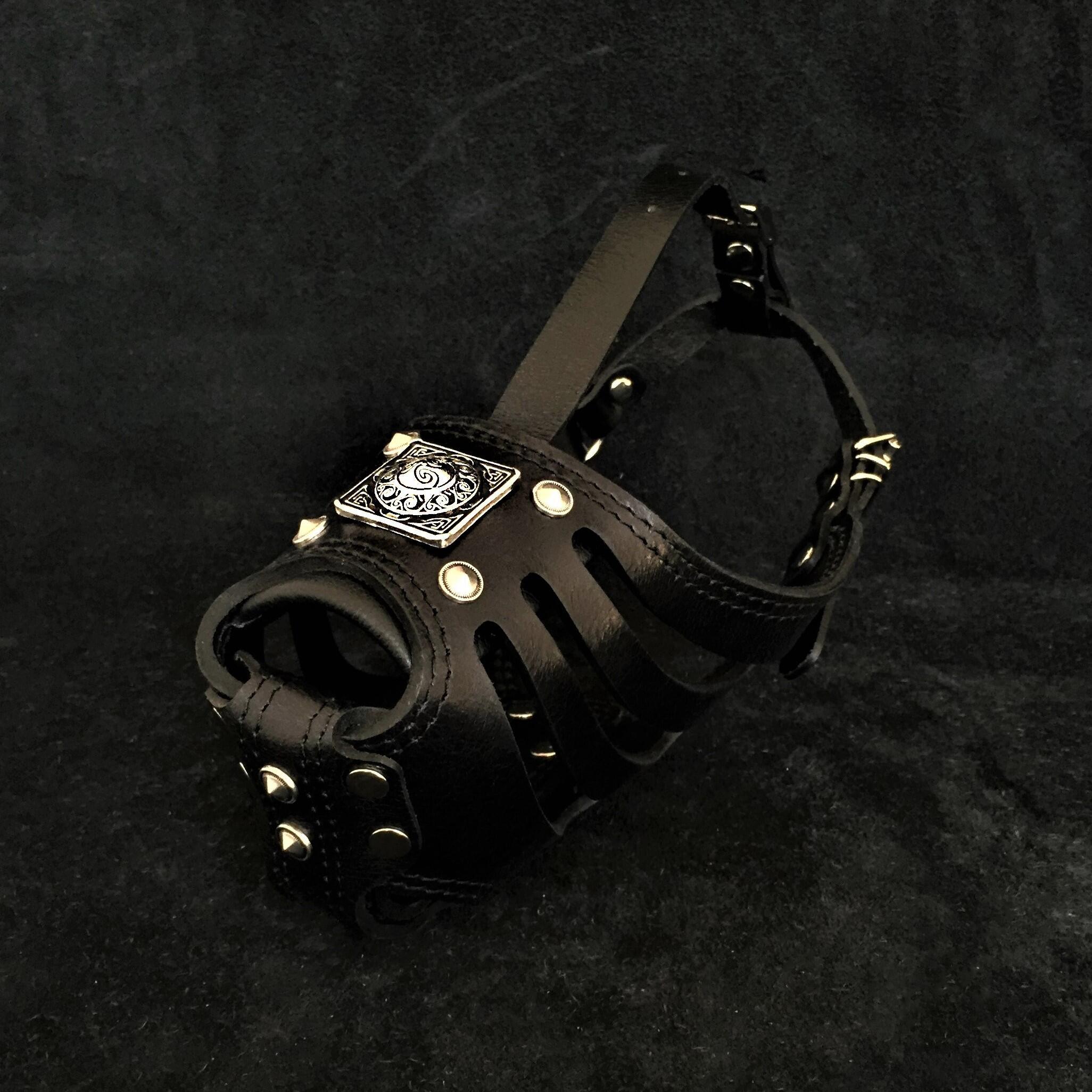''Eros'' Basket Muzzle All Black by Bestia Dog Gear
