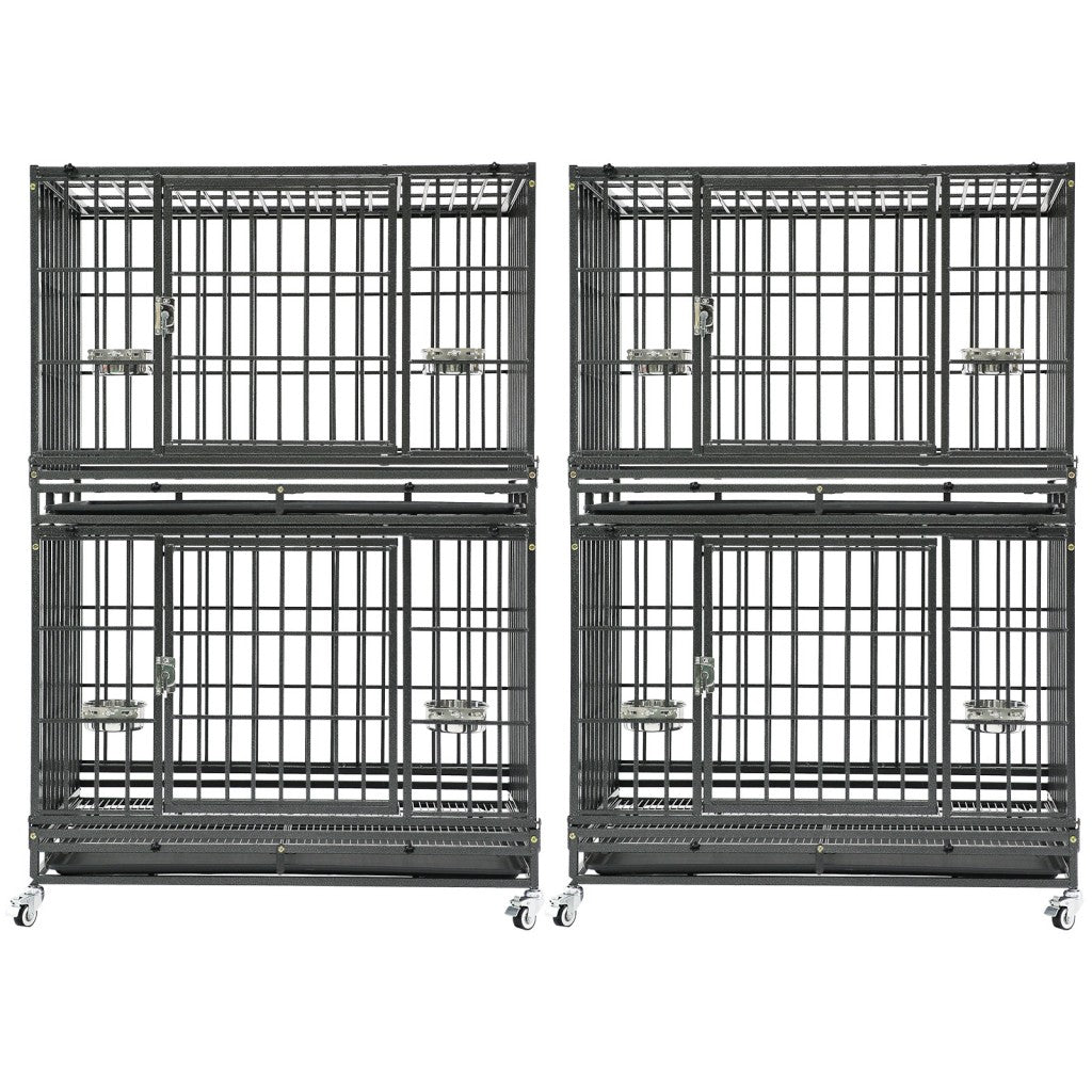 37" Stackable Heavy Duty Dog Crate 371D07 by Homey Pet Official
