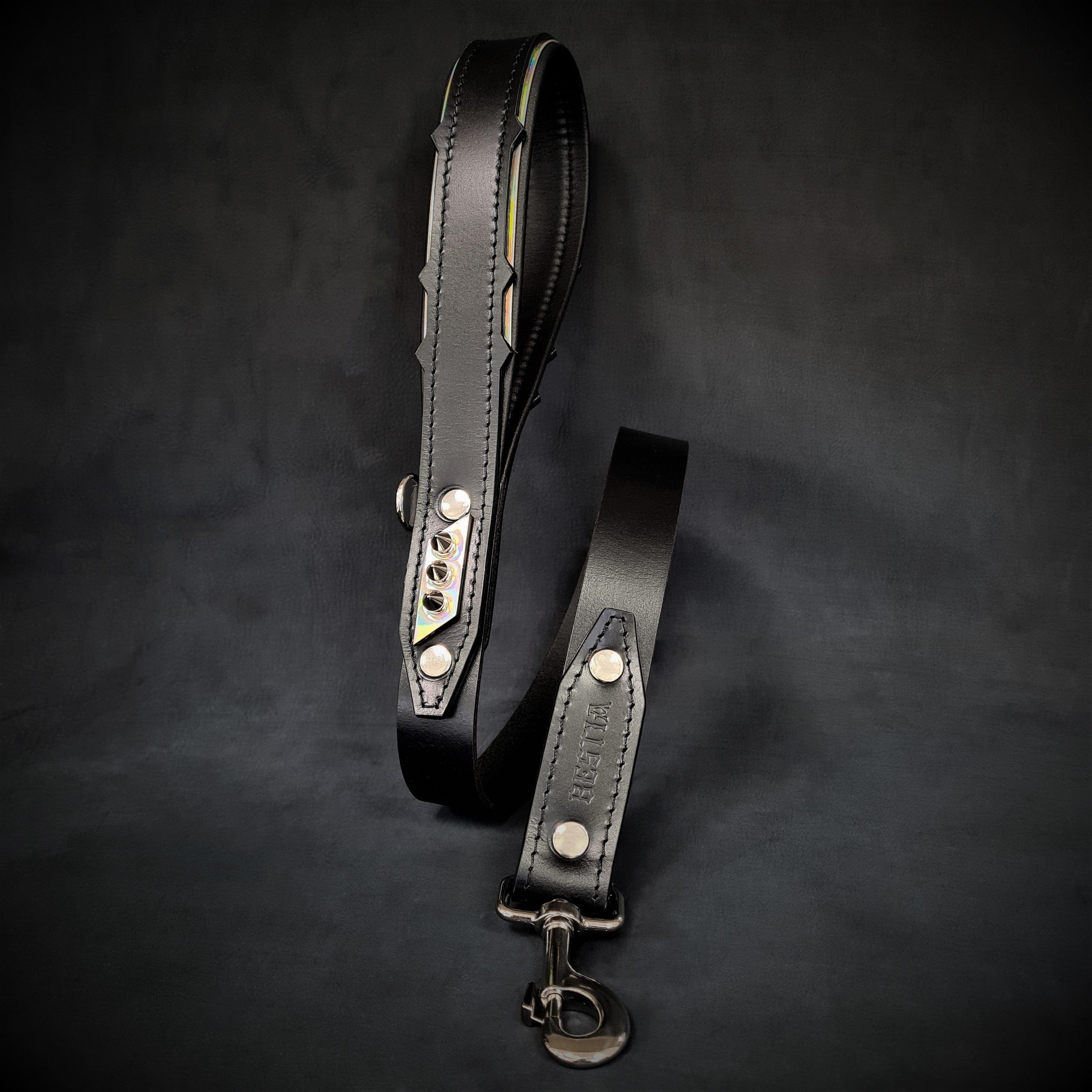 The ''Midas'' leash Silver by Bestia Dog Gear