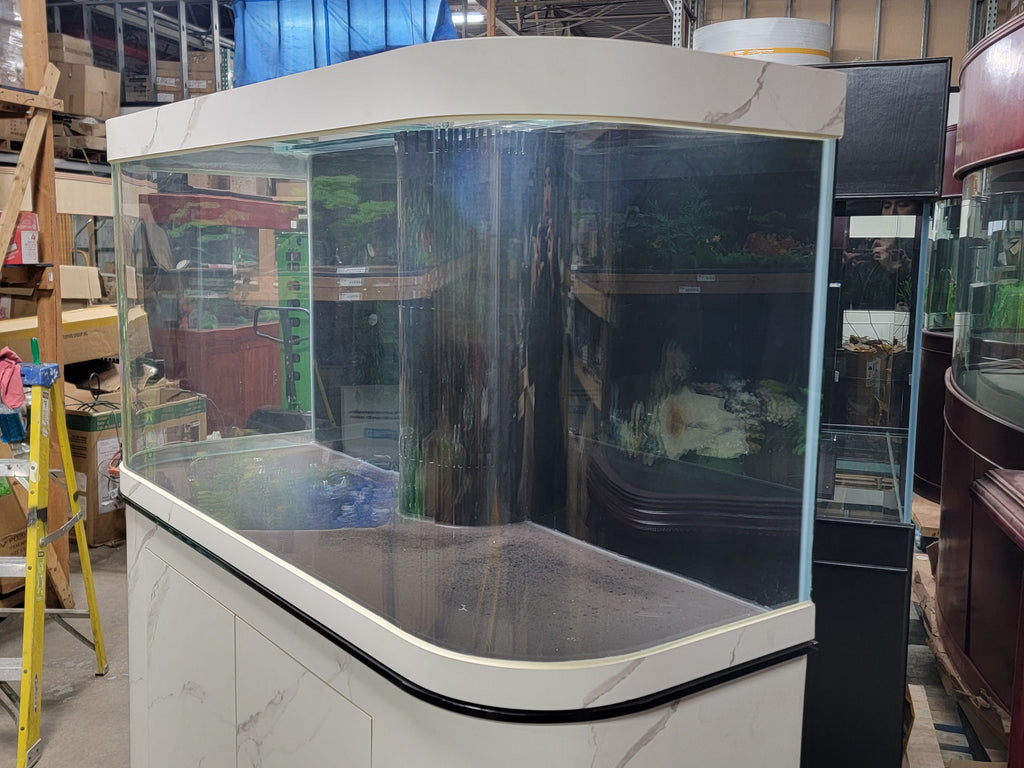 Reef Ready 170g Glass Bayview Flat Panoramic Aquarium Fish Tank Set by Northeast Aquariums LLC