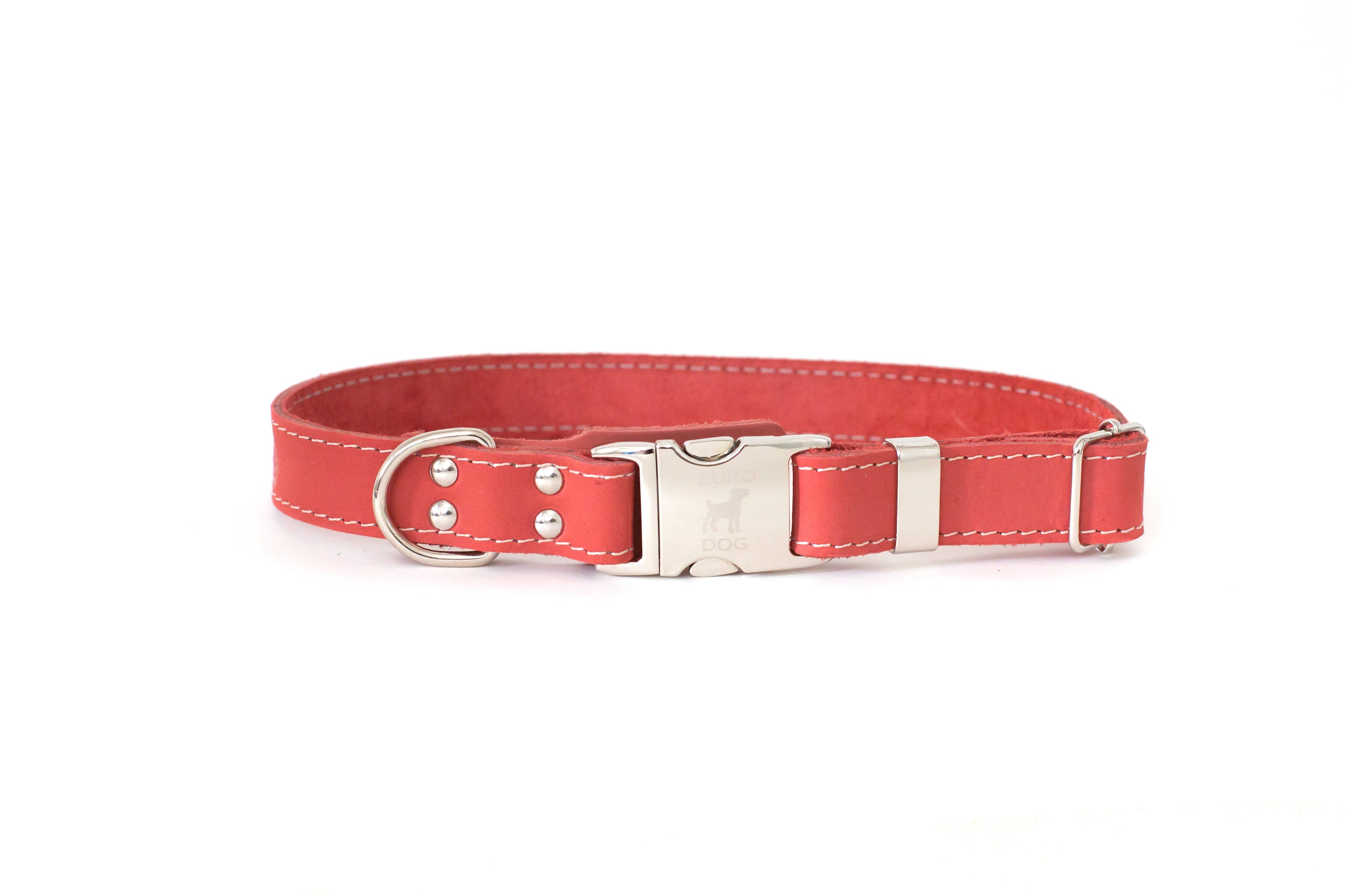Quick-Release Style Leather Collar and Leash Set by Euro-Dog Collars and Leads