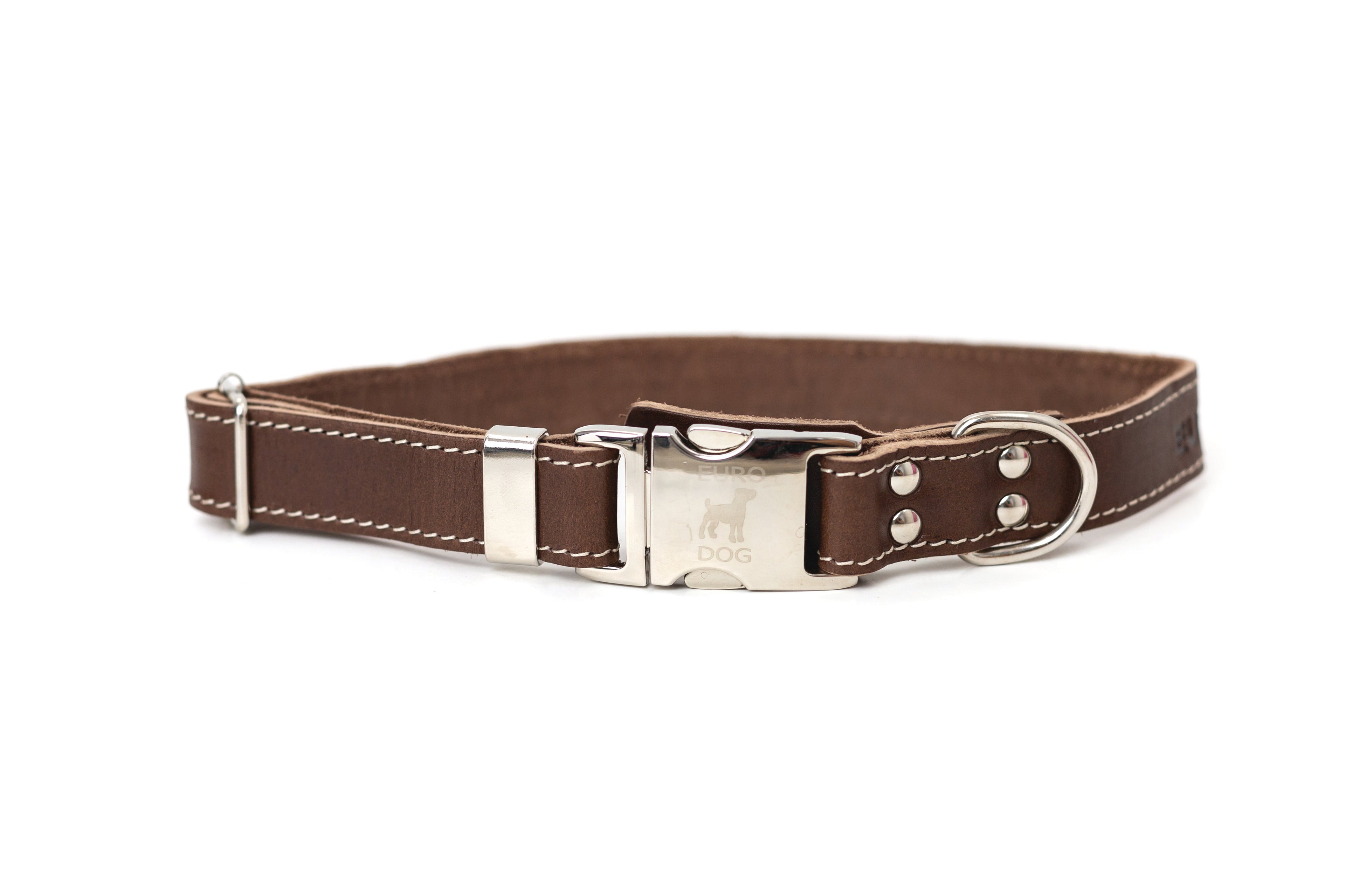 Quick-Release Style Leather Collar and Leash Set by Euro-Dog Collars and Leads