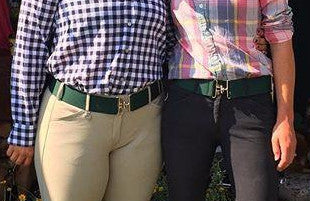 Forest + Silver Elastic Belt