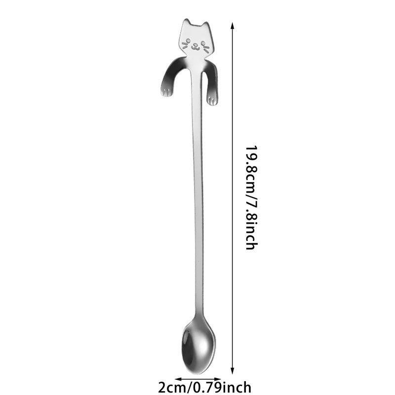 Stainless Steel Cat Coffee Spoon by Love My Pet