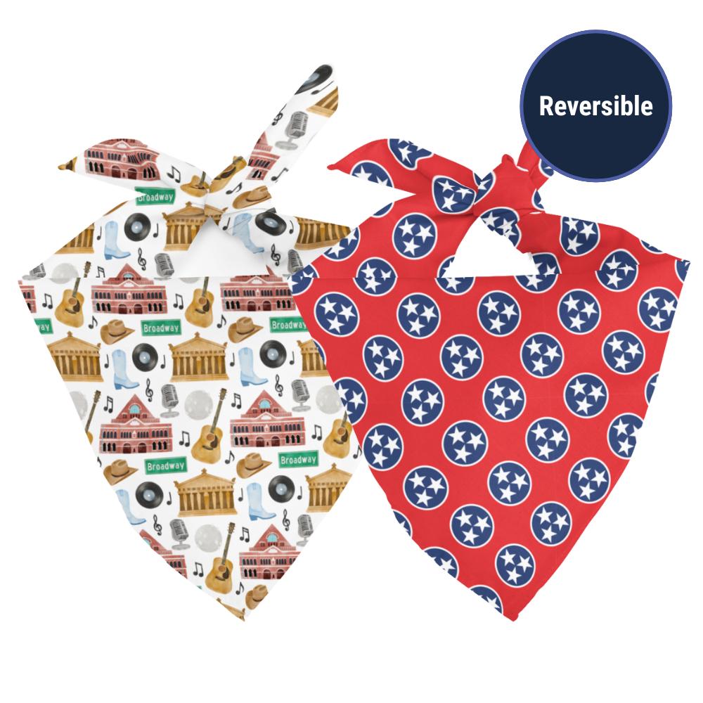 Nashville Tennessee Dog Bandana by Dog Bandana Co.