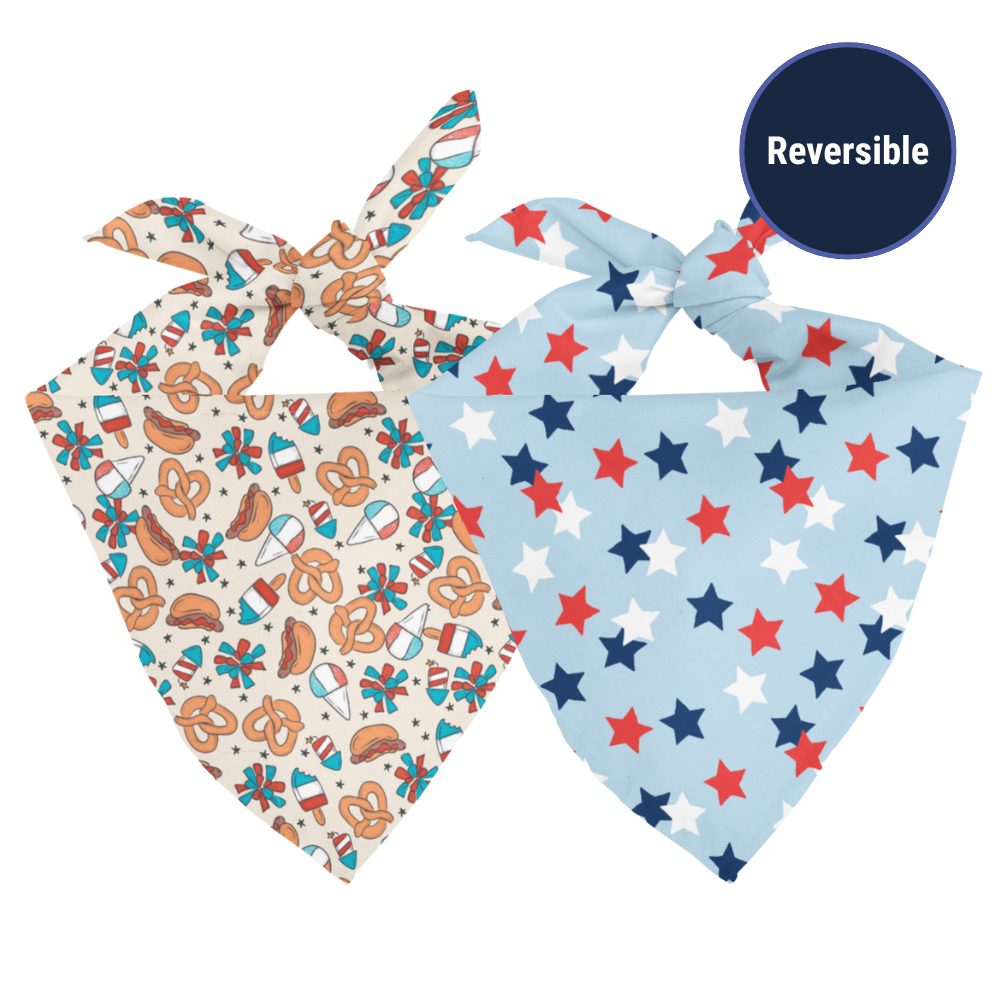 Patriotic Summer Dog Bandana by Dog Bandana Co.