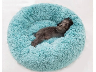 Round Long Hairy Autumn And Winter Nest Pad Cat Mattress by Amazing Pet Bargains