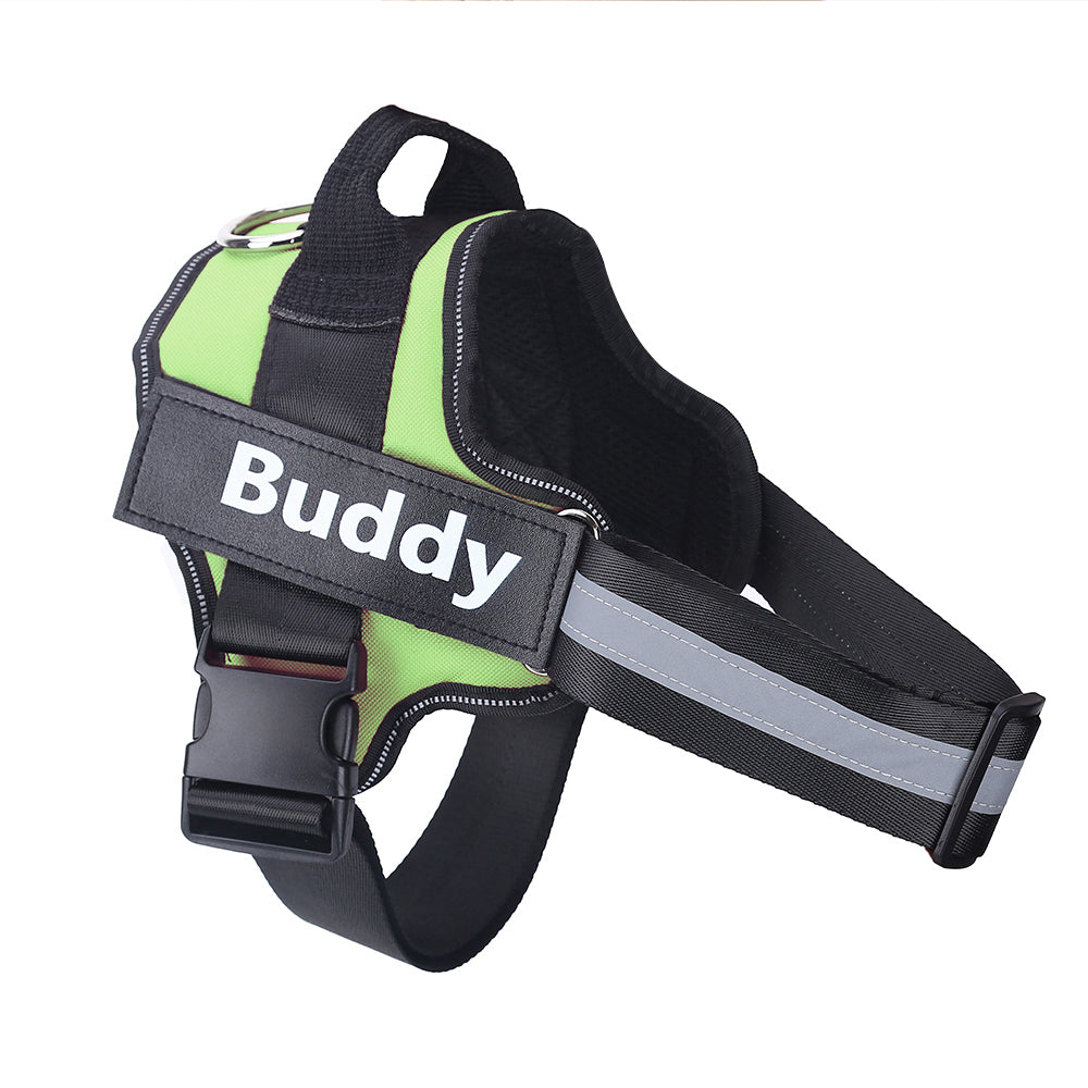 Personalized Dog Harness NO PULL Reflective Breathable Adjustable by Amazing Pet Bargains