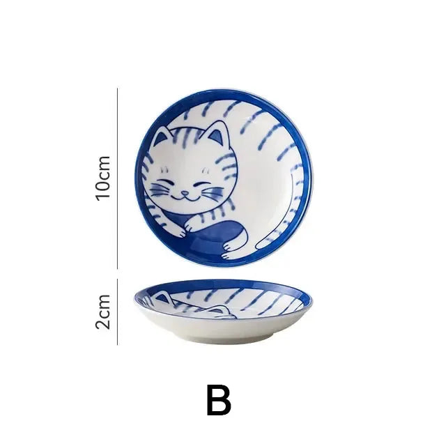 Cute Cat Ceramic Dessert, Sauce Dish by Love My Pet
