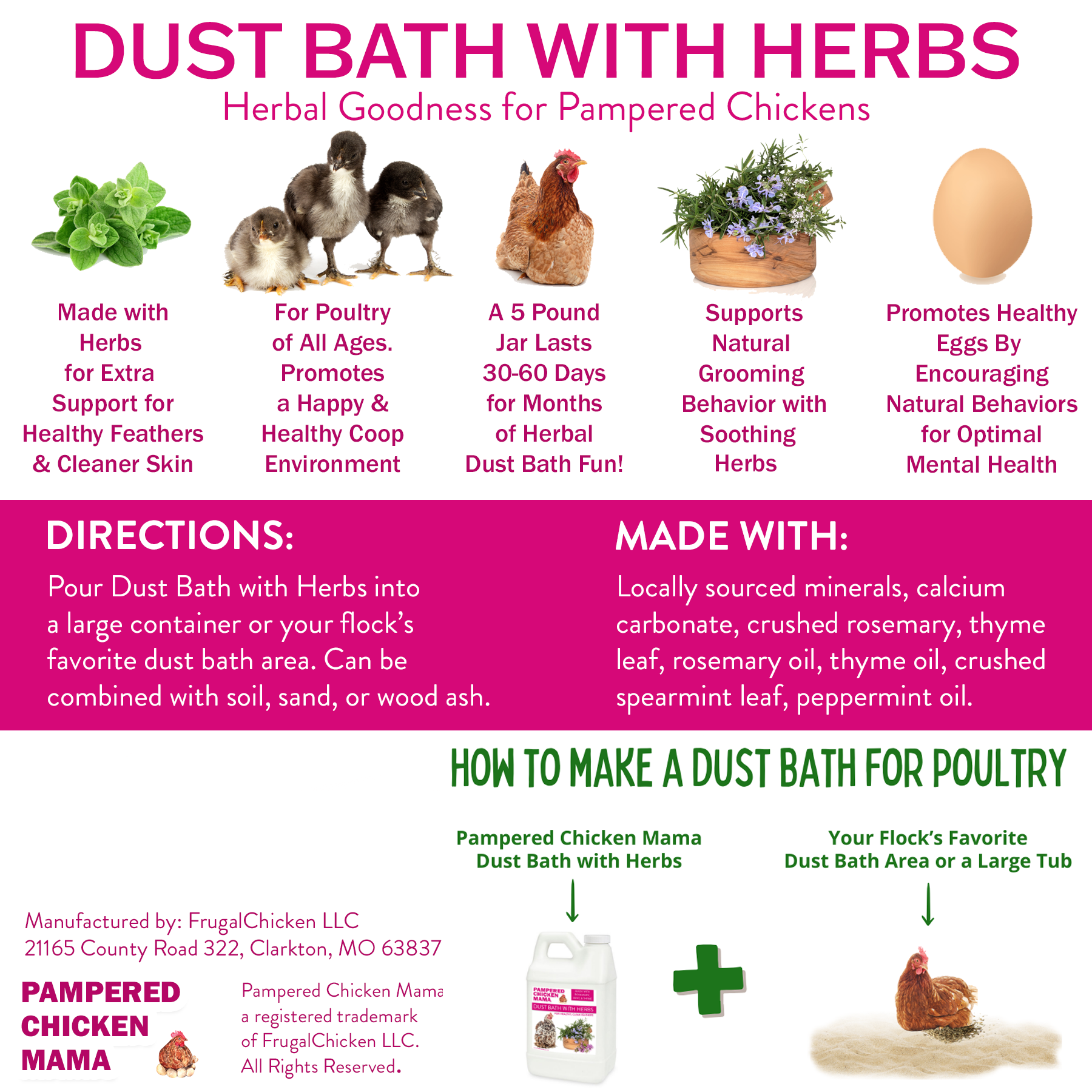 Bathing Dust With Herbs To Prevent & Repel Mites by Dahlia Pets