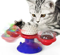 Cat Entertainment Set- Rotating Disk, Feather Teasers, Tumbler, Windmill Toy