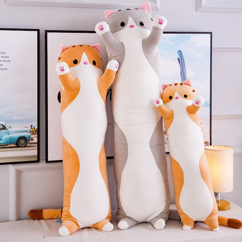 Plush Long Cat Body Pillow by Furr Baby Gifts
