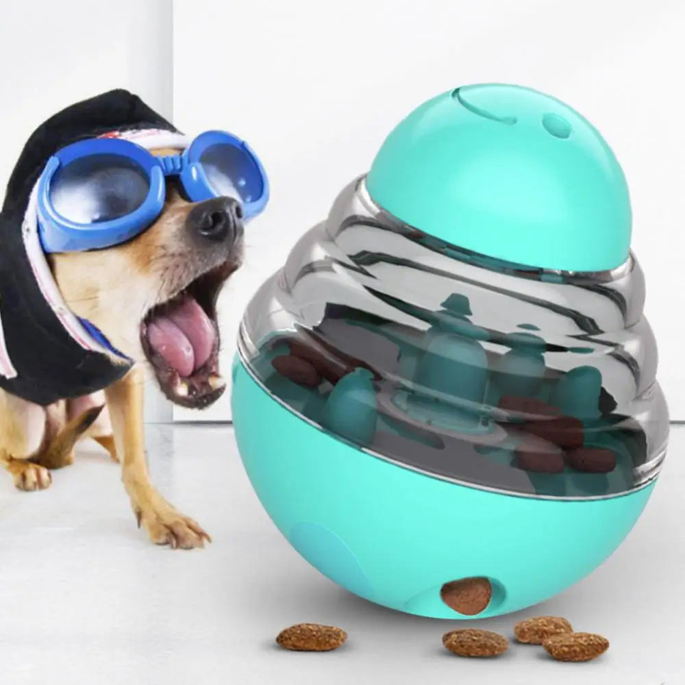 Multicolored Pet Dog Toy Treat Leaking Ball by Love My Pet