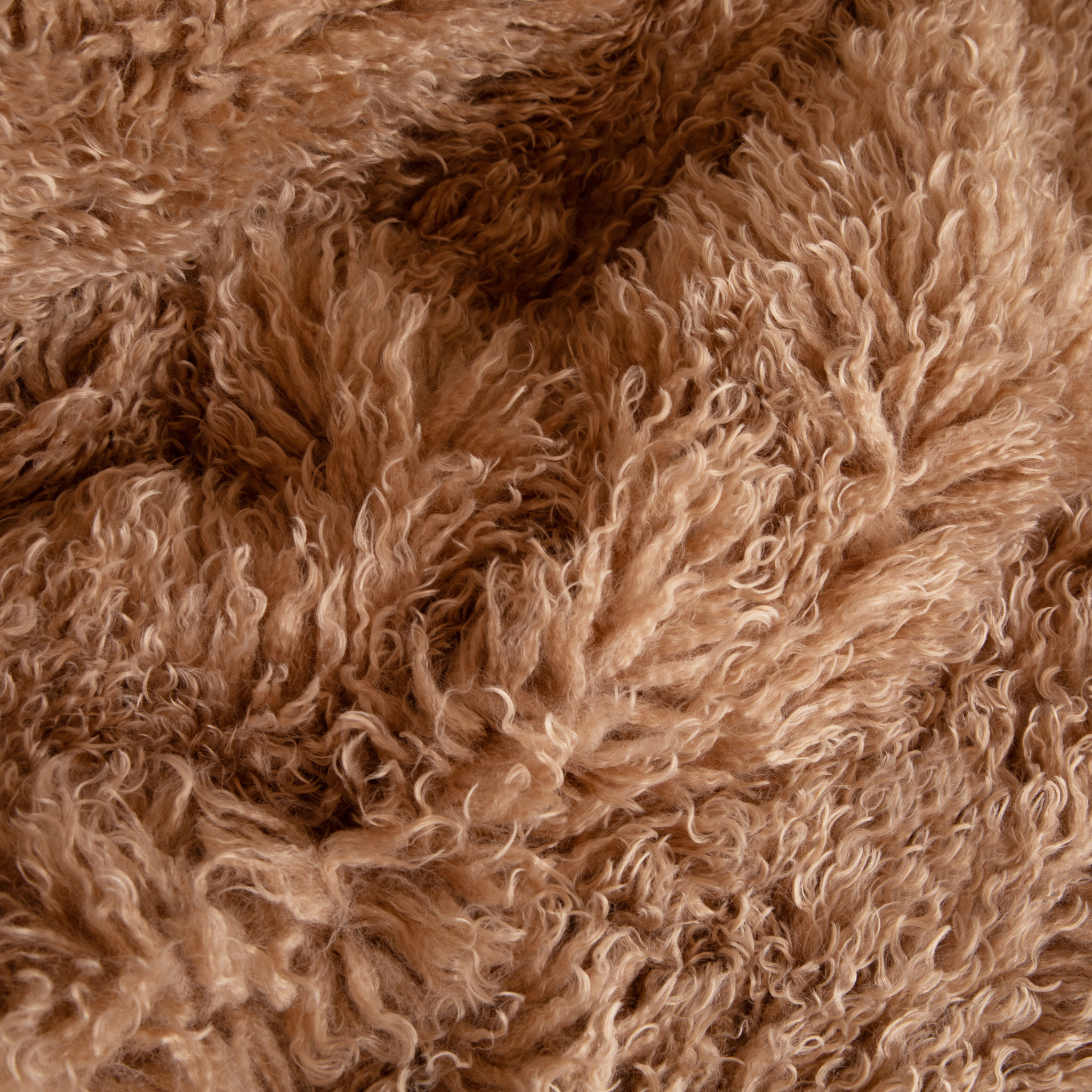 PupRug® Luxe Faux Fur Orthopedic Dog Bed - Plush Sheep Tan by Paw.com