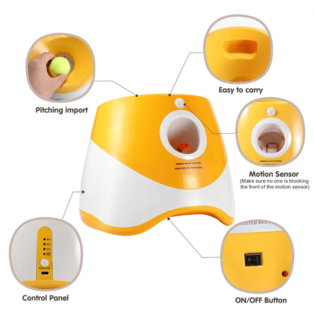 Automatic Tennis Ball Launcher by Love My Pet