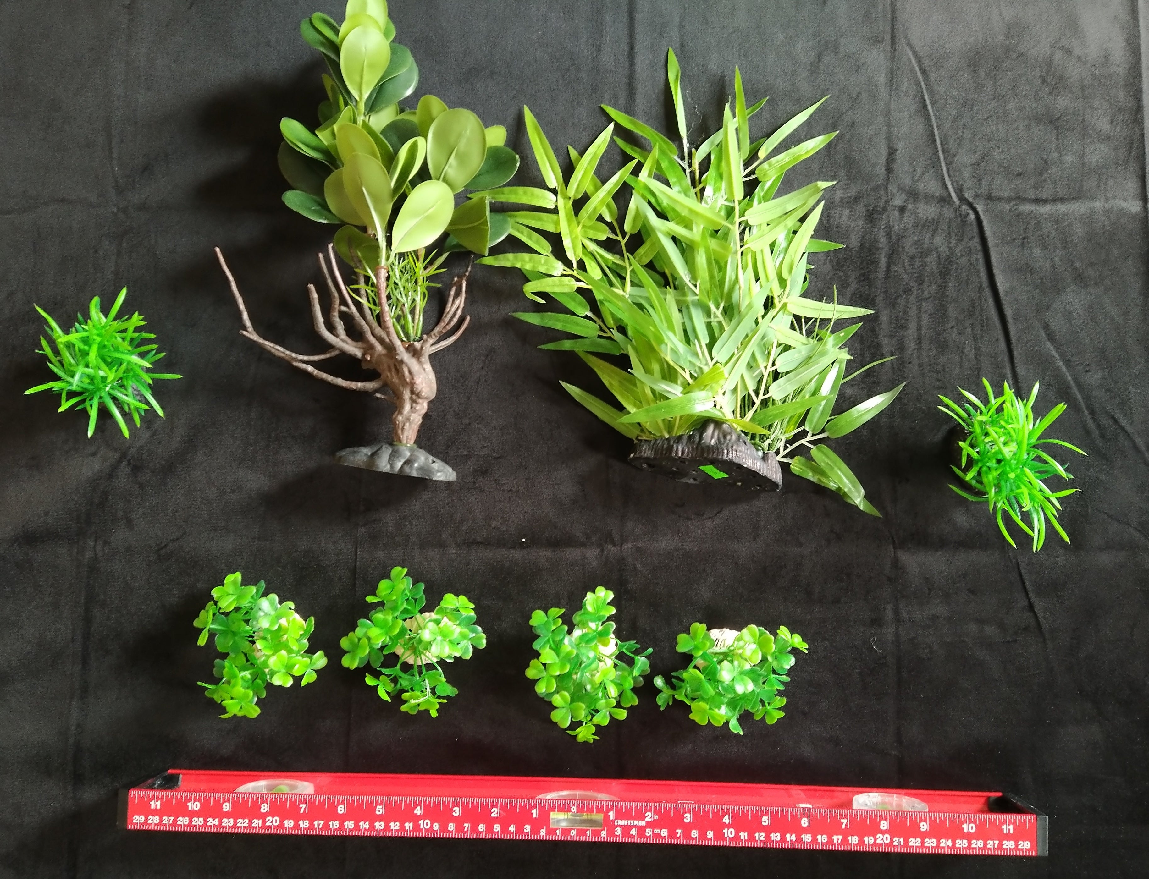 Premium Artificial Aquarium Plant Package for Fish Tank, Tall and Short by Northeast Aquariums LLC
