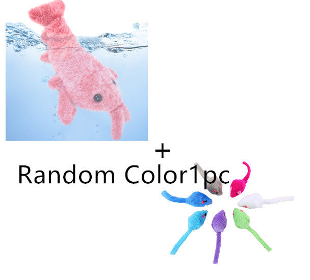 Pet Toys Electric Jumping Shrimp USB Charging by Amazing Pet Bargains