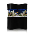 250g Wave Glass Reef-Ready Aquarium Set in Black by AQUA VIM