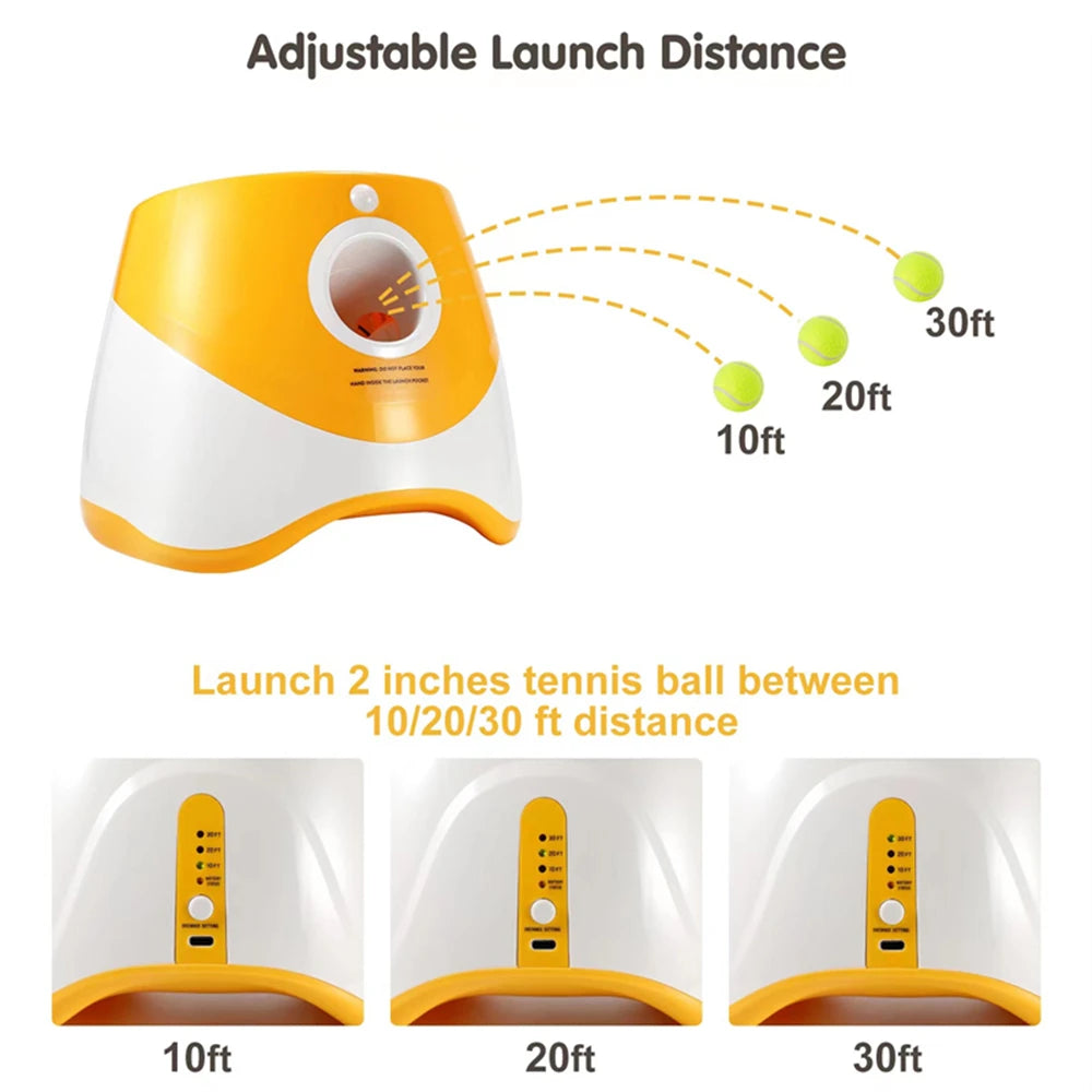 Automatic Tennis Ball Launcher by Love My Pet