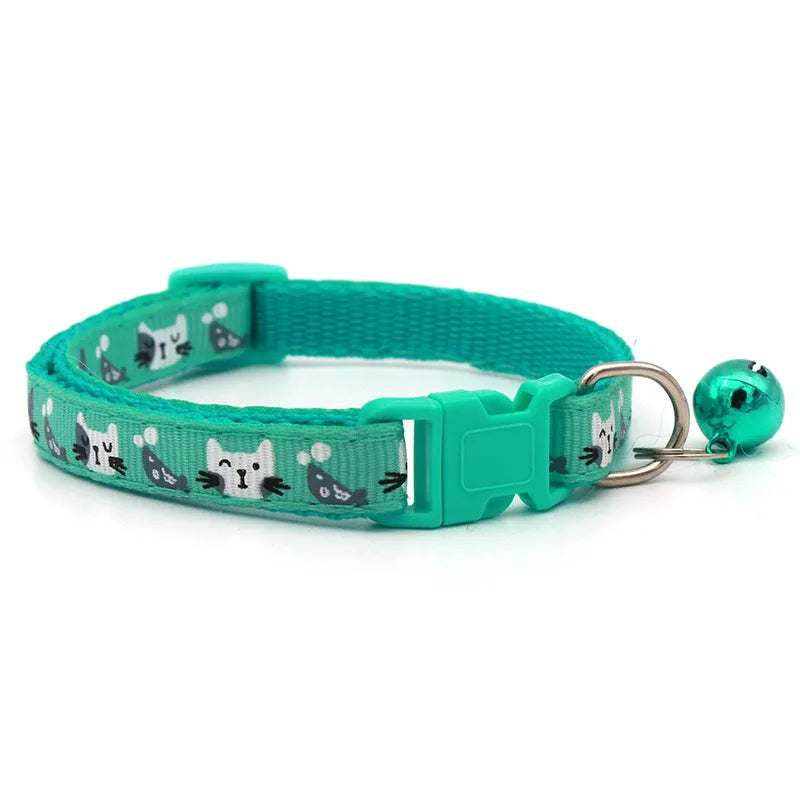 Colorful Cats Pattern Adjustable Collars by Love My Pet