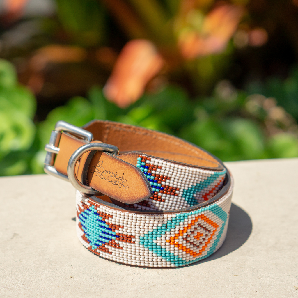 Aztec Sambboho dog collar by Sambboho